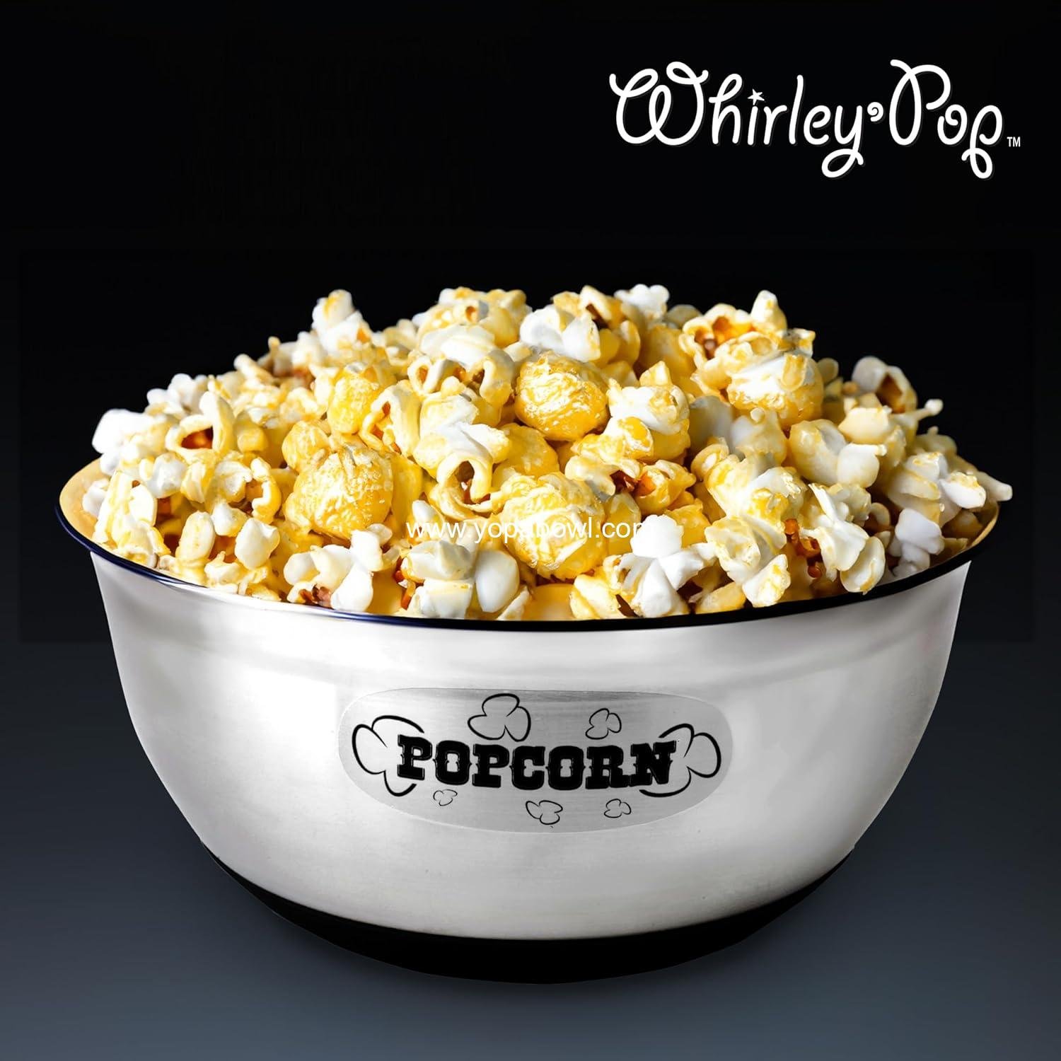 Wholesale Stainless Steel 6 Quart Popcorn Serving Bowl - Large Popcorn Bowl for Family Movie Night, Reusable Popcorn Bucket and Bowl, Factory