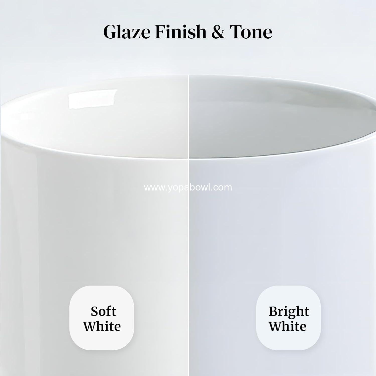 OEM 32 OZ Large White Ceramic Soup Bowls Set of 4 - Ideal for Ramen, Cereal, Pasta, Salad, Fruit - Dishwasher & Microwave Safe Factory