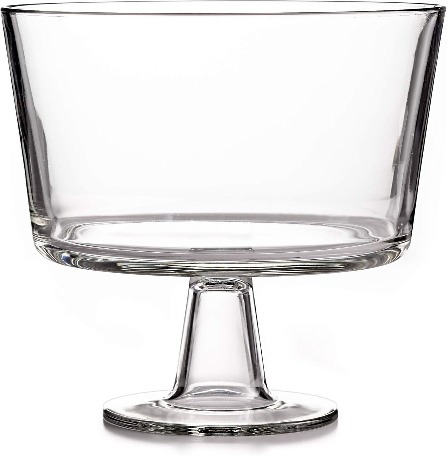 Wholesale European Trifle Bowl with Pedestal - Luxurious Crystal-Clear Glass Dessert and Cake Stand, X-Quart - Ideal for Displaying Pastries, Perfect for Weddings and Holidays Factory