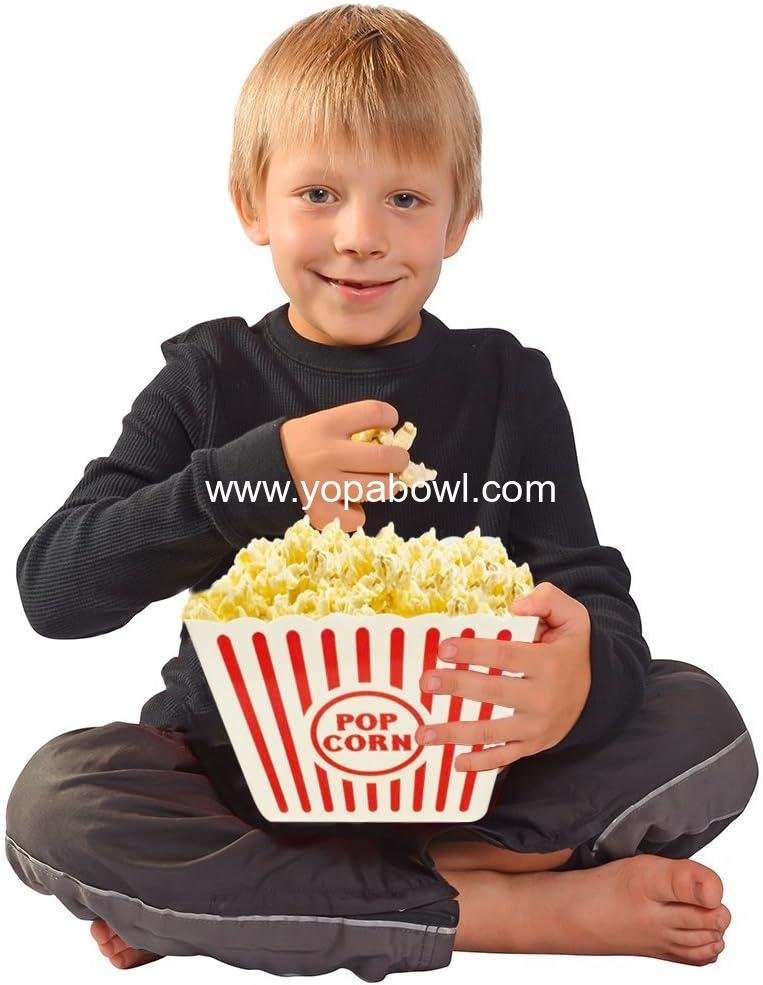 Wholesale Red & White Striped Popcorn Containers for Movie Night - 9.25