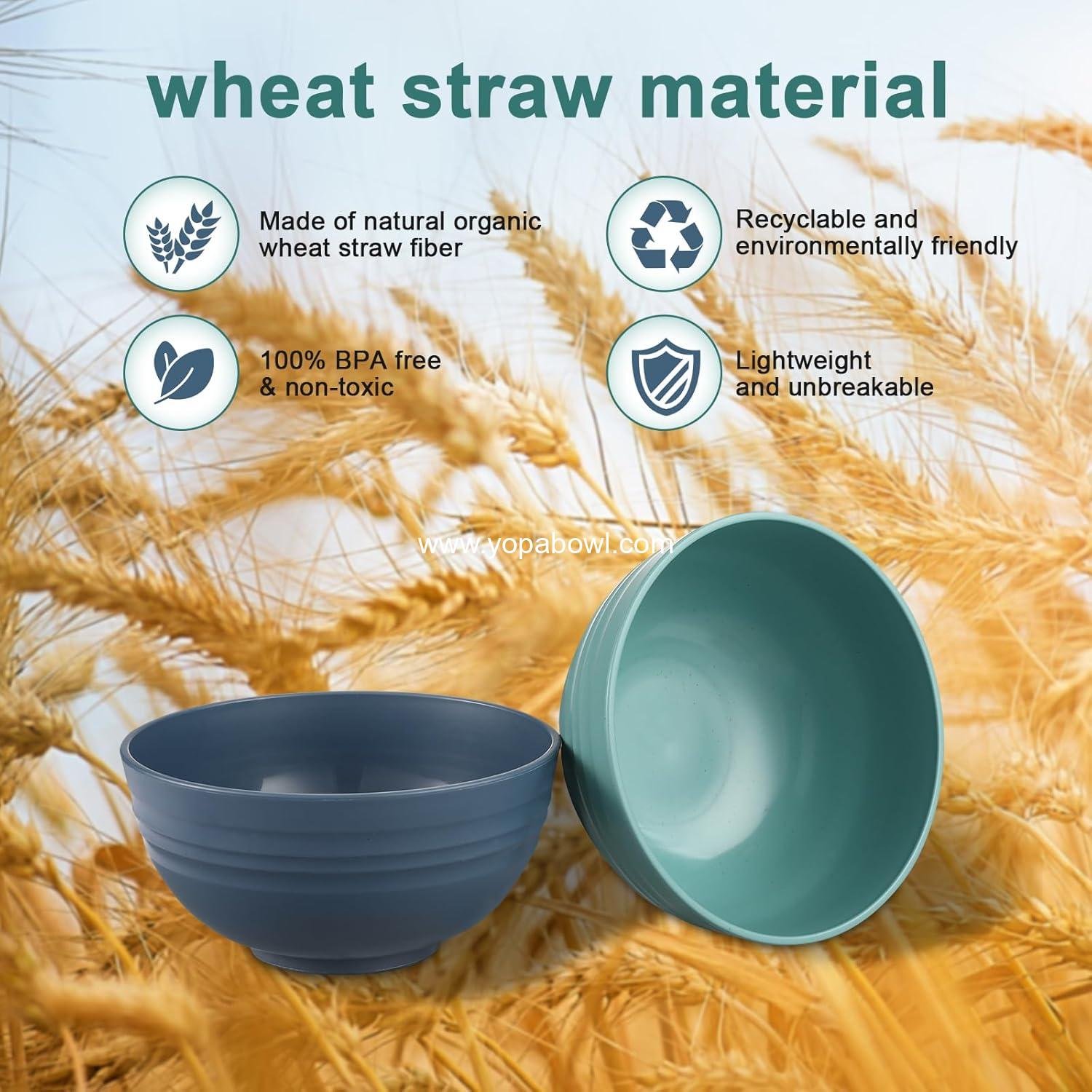 Wholesale 12 Pcs Unbreakable Cereal Bowls Set, 26 Oz Wheat Straw Microwave & Dishwasher Safe for Soup, Salad, Snack, BPA Free, Multicolor Factory Wholesale 12 Pcs Unbreakable Cereal Bowls Set, 26 Oz Wheat Straw Microwave & Dishwasher Safe for Soup, Salad, Snack, BPA Free, Multicolor Factory
