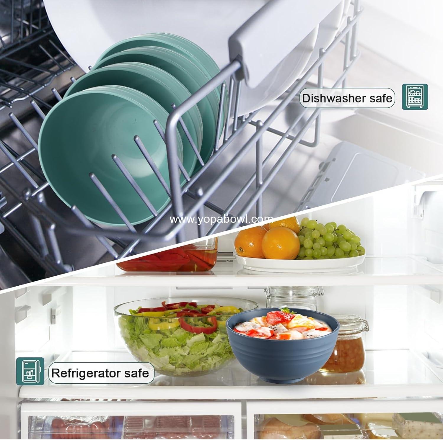 Wholesale 12 Pcs Unbreakable Cereal Bowls Set, 26 Oz Wheat Straw Microwave & Dishwasher Safe for Soup, Salad, Snack, BPA Free, Multicolor Factory Wholesale 12 Pcs Unbreakable Cereal Bowls Set, 26 Oz Wheat Straw Microwave & Dishwasher Safe for Soup, Salad, Snack, BPA Free, Multicolor Factory