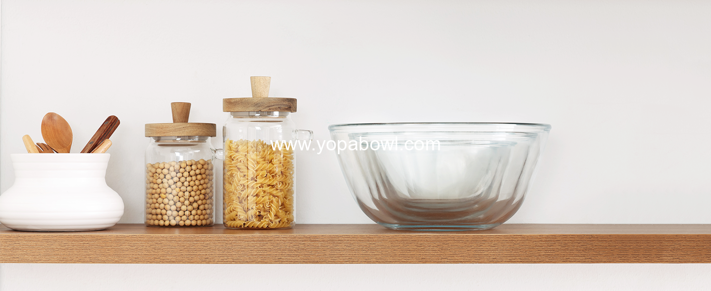 Wholesale Glass Mixing Bowls Set - 5 Piece (4.65QT, 2.80QT, 1.64QT, 1.16QT, 0.85QT) - Thick Nesting Kitchen Bowls for Baking, Cooking Prep, Storage, Large Salad Bowls - Dishwasher, Microwave, Freezer Safe Factory Wholesale Glass Mixing Bowls Set - 5 Piece (4.65QT, 2.80QT, 1.64QT, 1.16QT, 0.85QT) - Thick Nesting Kitchen Bowls for Baking, Cooking Prep, Storage, Large Salad Bowls - Dishwasher, Microwave, Freezer Safe Factory