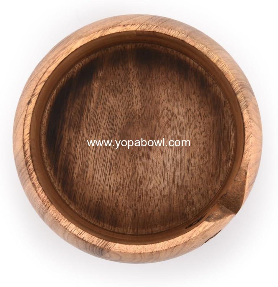 Wholesale Wooden Yarn Bowl - Portable Knitting and Crochet Accessory, 7