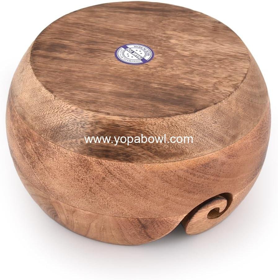 Wholesale Wooden Yarn Bowl - Portable Knitting and Crochet Accessory, 7