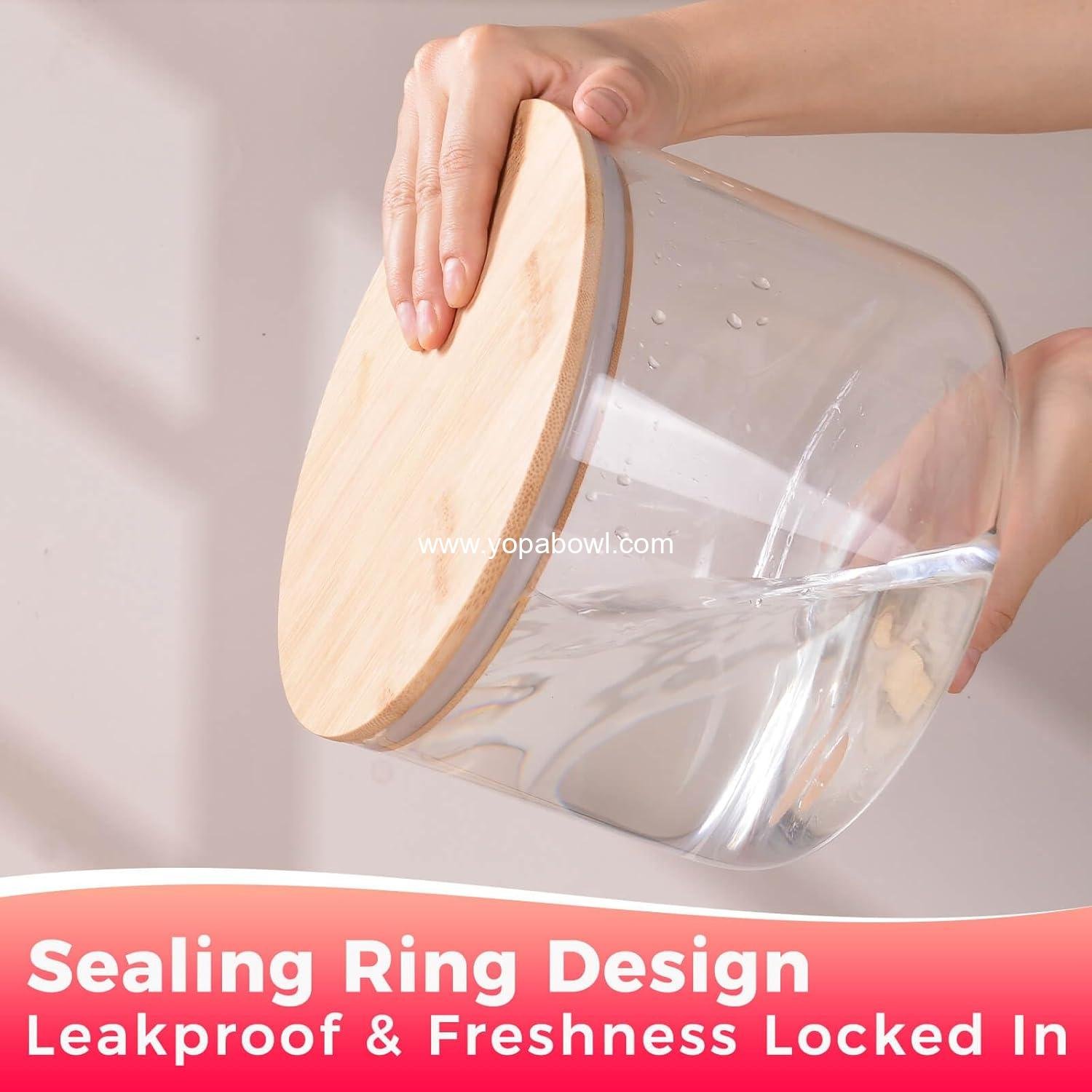 Wholesale 140oz Glass Trifle Bowl with Bamboo Lid - Large Clear Dessert Dish, Oven & Freezer Safe Round Container for Cakes, Fruit Salads, Parfaits - Perfect for Family & Parties Factory