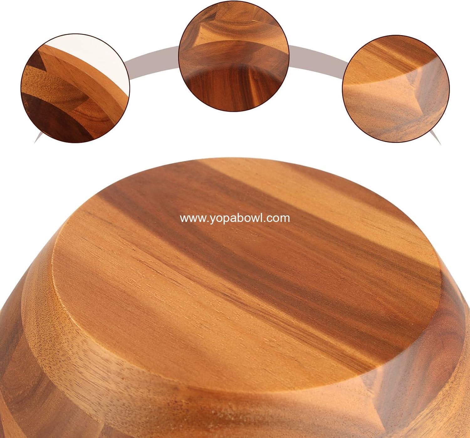 Wholesale Acacia Wood Serving Bowl for Fruits or Salads, 11 Wholesale Acacia Wood Serving Bowl for Fruits or Salads, 11