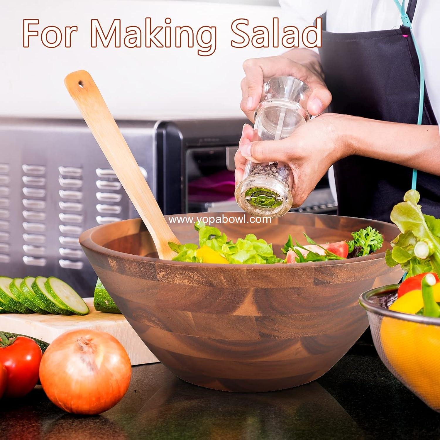 Wholesale Acacia Wood Serving Bowl for Fruits or Salads, 11 Wholesale Acacia Wood Serving Bowl for Fruits or Salads, 11