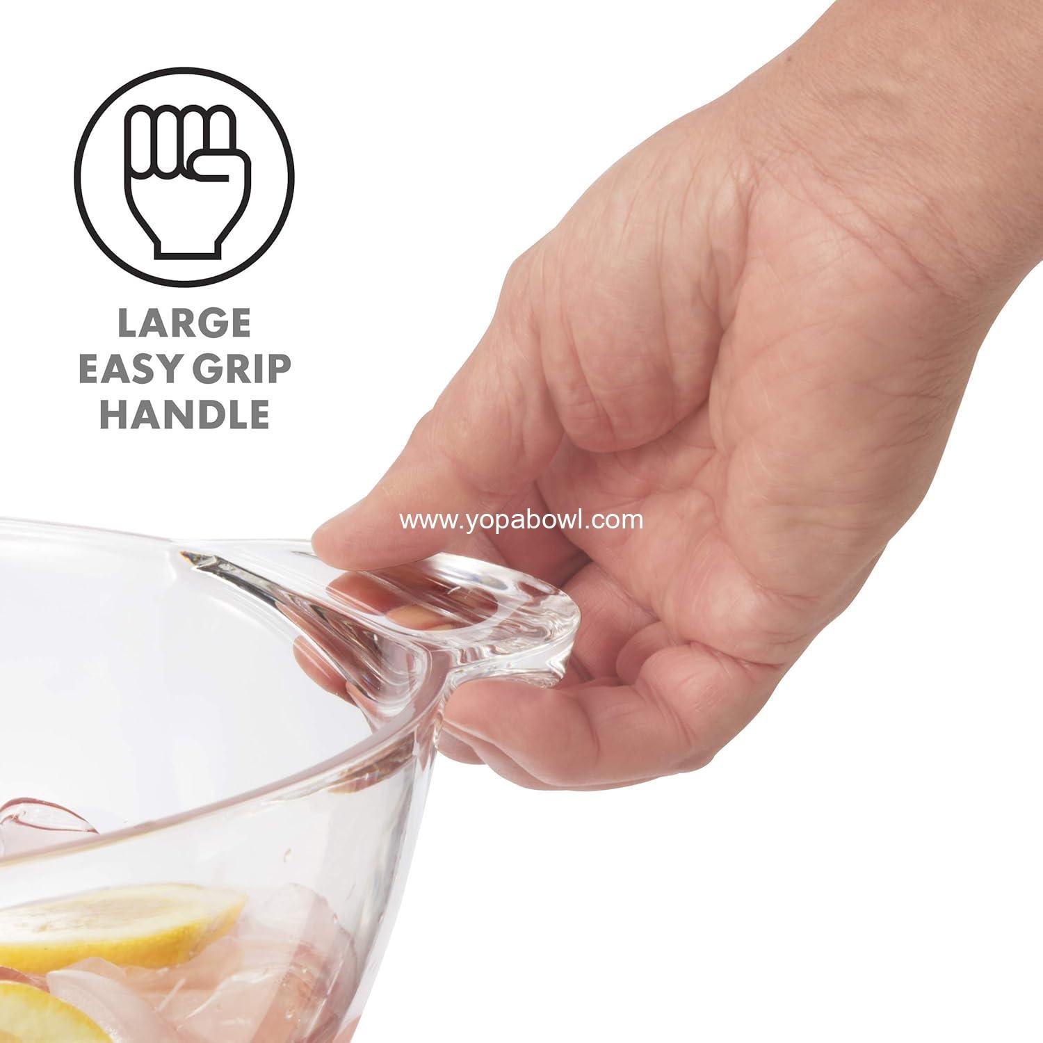 Wholesale Acrylic Oval Party Tub - Clear Beverage Cooler with Handles, Wine and Beer Chiller, Ideal for Indoor or Outdoor Bars, 18.5