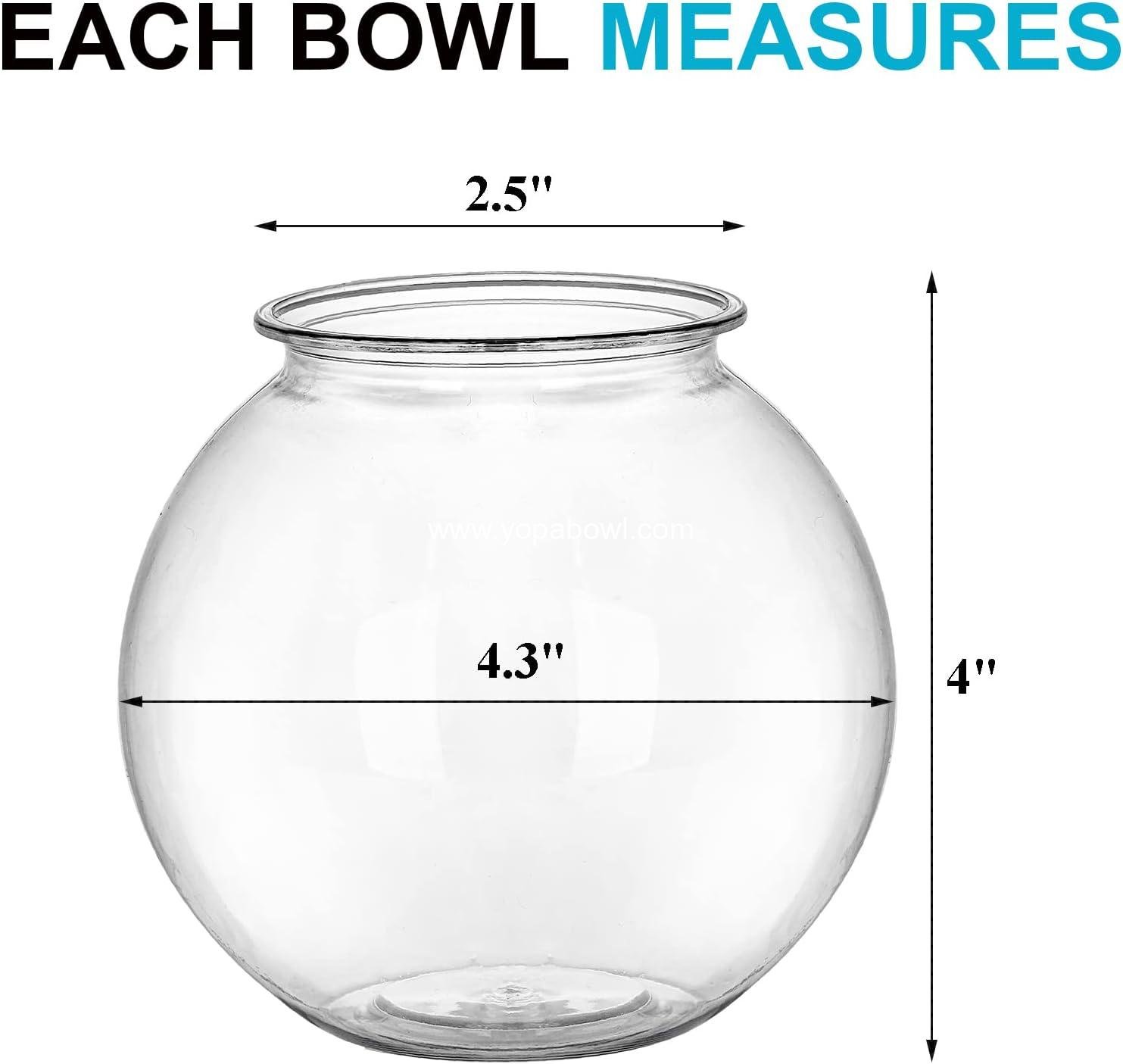 Wholesale 12 Pack Plastic Ivy Bowls 16 Oz Round Fish Bowls Unbreakable Vases for Home Decor Carnival Games Candy Party Favors Centerpiece BPA Free Clear Factory Wholesale 12 Pack Plastic Ivy Bowls 16 Oz Round Fish Bowls Unbreakable Vases for Home Decor Carnival Games Candy Party Favors Centerpiece BPA Free Clear Factory