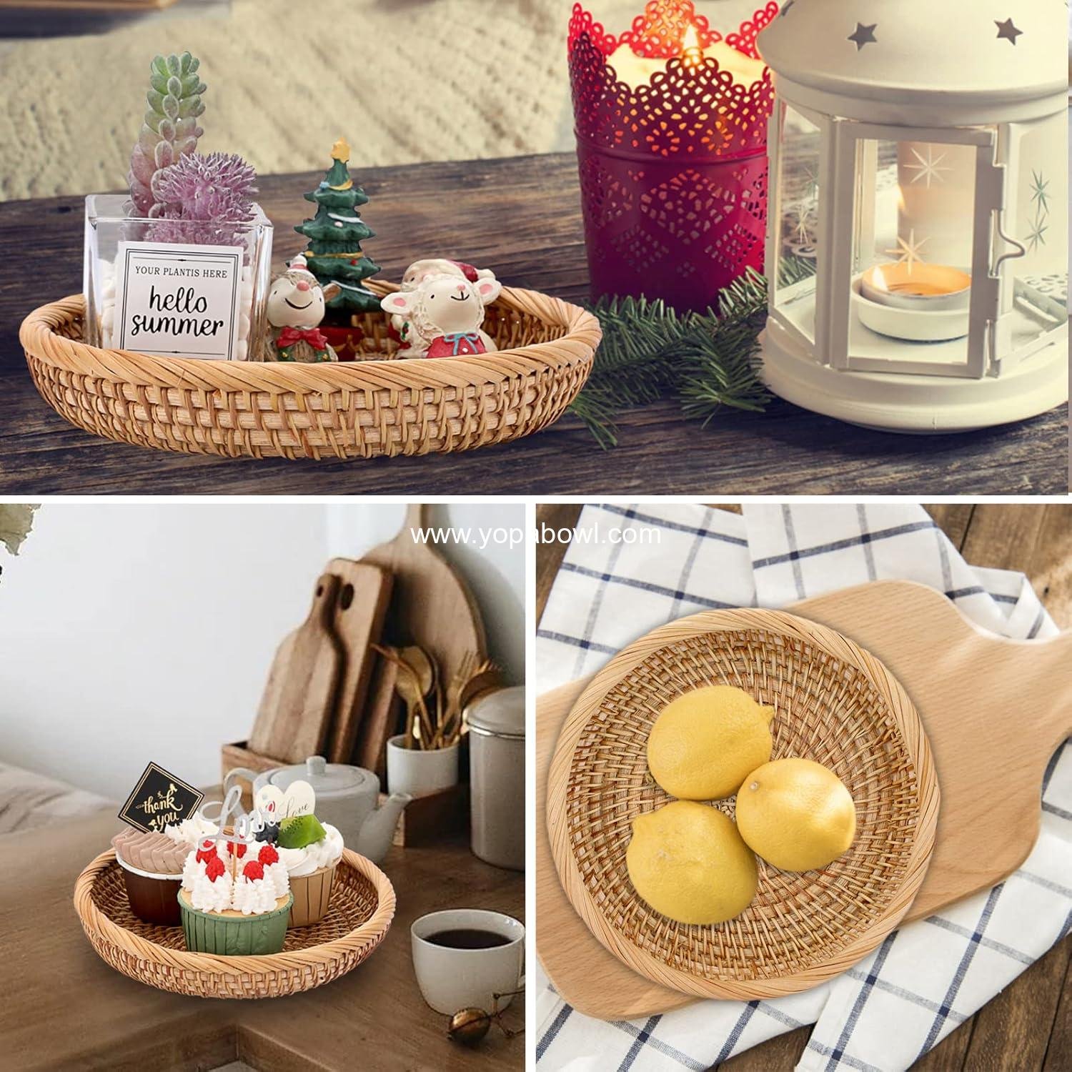 Wholesale Small Woven Wicker Basket - 7.6