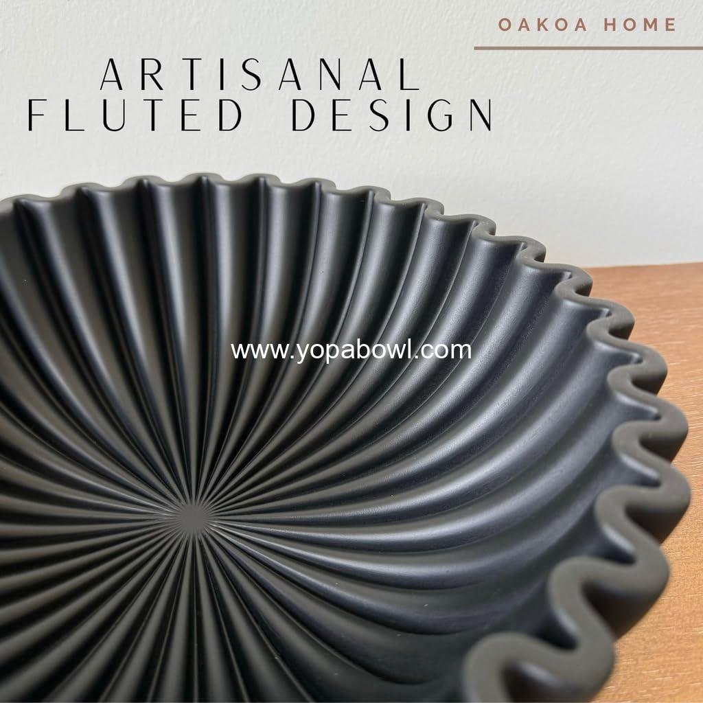 OEM Black Decorative Concrete Bowl - Modern Fruit Bowl for Kitchen Counter - Centerpiece Bowl - Wholesale Black Bowl Decor - Factory OEM Black Decorative Concrete Bowl - Modern Fruit Bowl for Kitchen Counter - Centerpiece Bowl - Wholesale Black Bowl Decor - Factory