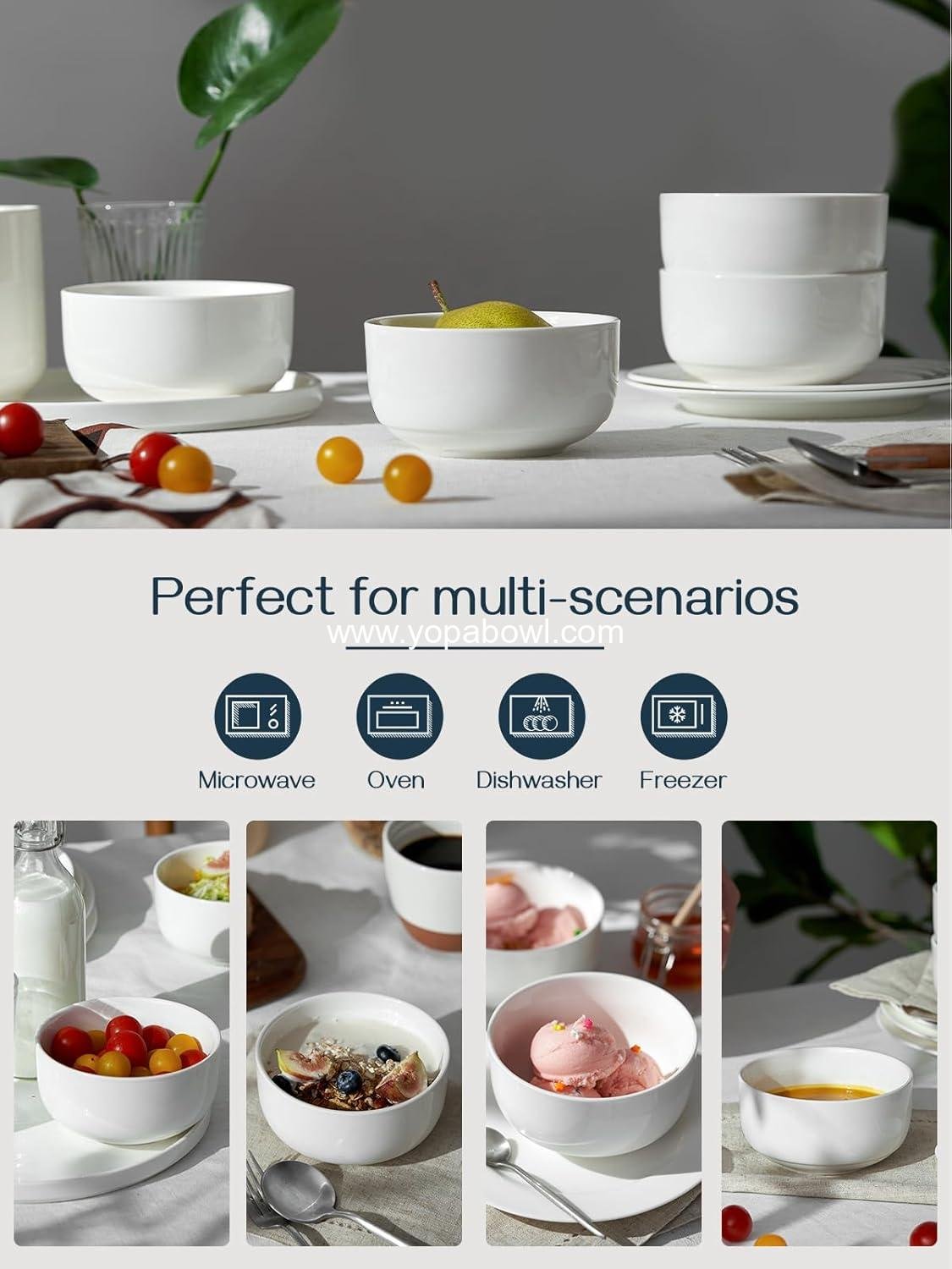 Wholesale 22 OZ Ceramic Cereal Bowls - 5.25