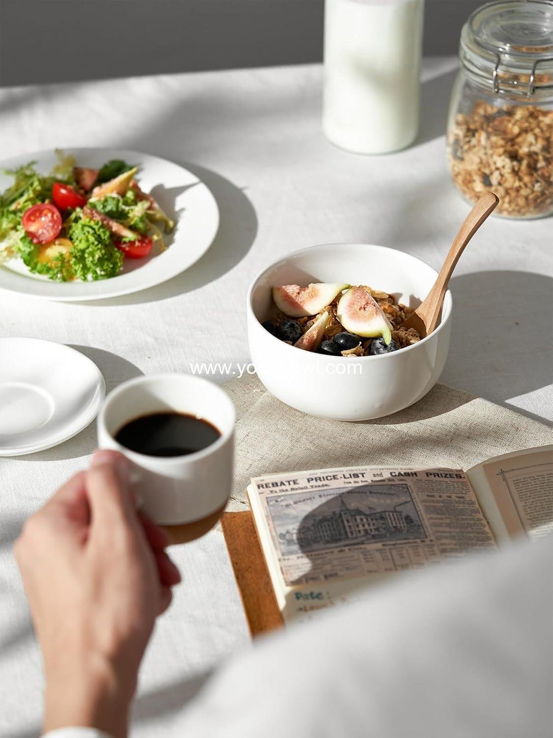 Wholesale 22 OZ Ceramic Cereal Bowls - 5.25