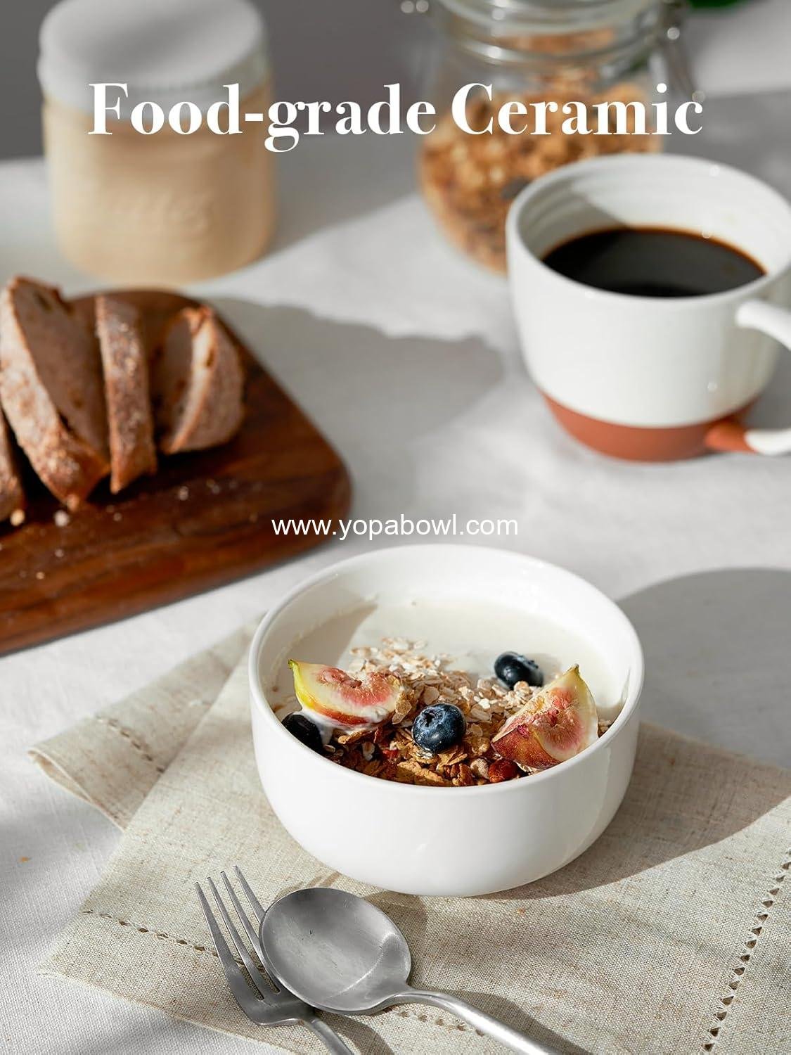 Wholesale 22 OZ Ceramic Cereal Bowls - 5.25