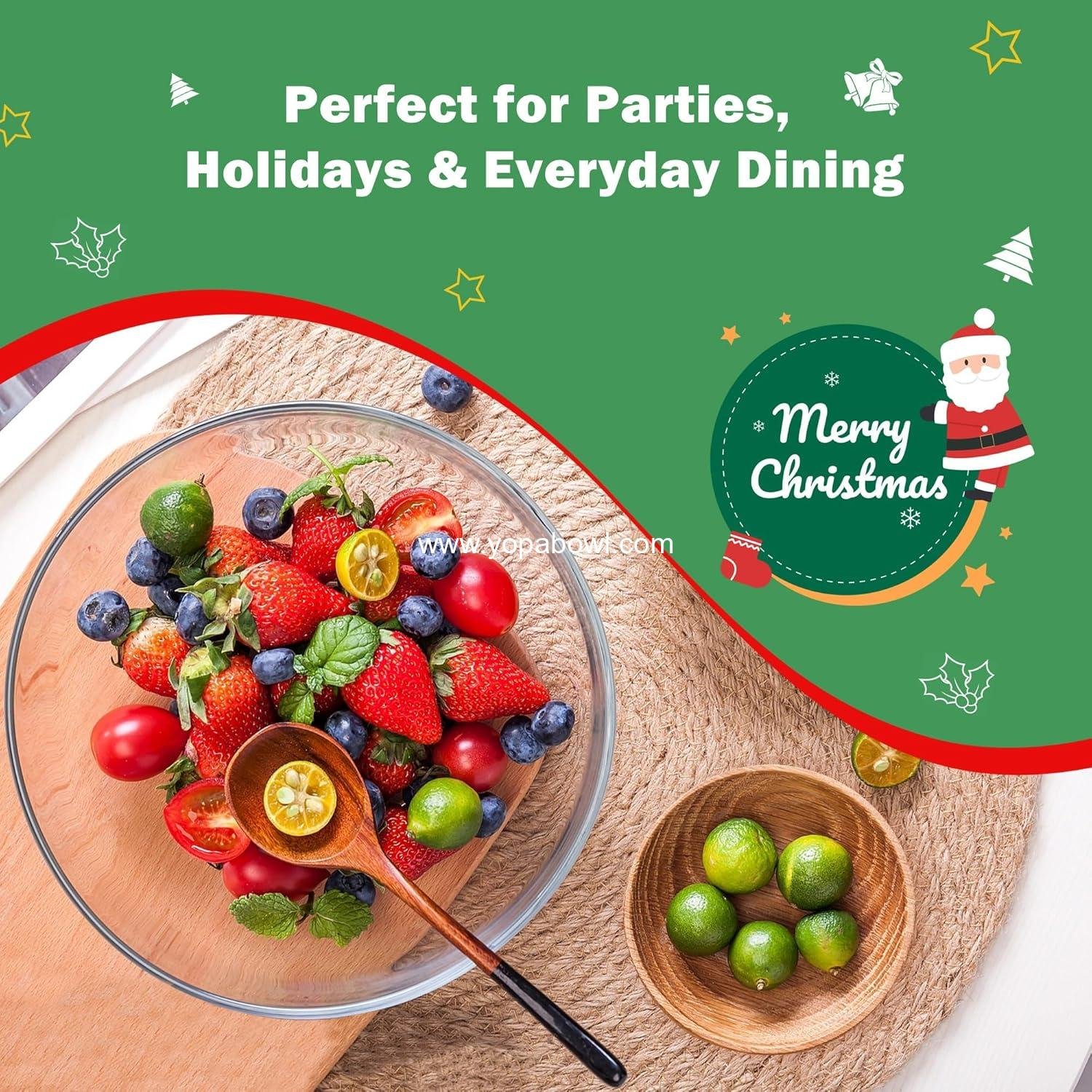 Wholesale Trifle Bowl with Lids, 135oz Glass Serving Bowl, BPA-Free Borosilicate for Salads & Fruits, Airtight Food Storage, Perfect for Layered Desserts & Holiday Parties - Factory Wholesale Trifle Bowl with Lids, 135oz Glass Serving Bowl, BPA-Free Borosilicate for Salads & Fruits, Airtight Food Storage, Perfect for Layered Desserts & Holiday Parties - Factory