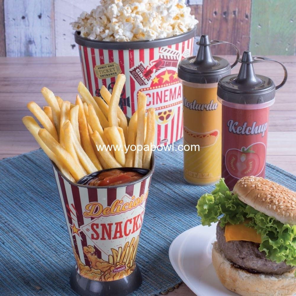 Wholesale Reusable 72 fl oz Popcorn Container | Durable Popcorn Bowl for Movie Night | BPA-Free Bucket | Factory