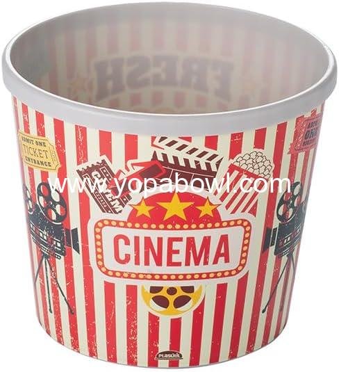 Wholesale Reusable 72 fl oz Popcorn Container | Durable Popcorn Bowl for Movie Night | BPA-Free Bucket | Factory