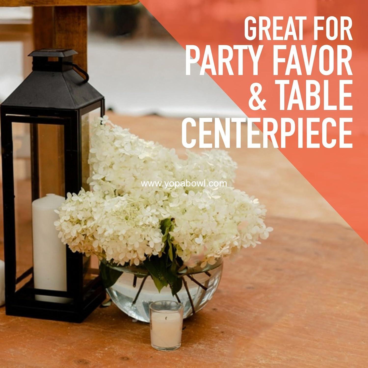 Wholesale Plastic Ivy Bowls - 12 Pack - 16 Oz Fish Bowls for Drinks and Home Décor, Unbreakable Centerpiece, Carnival Game Accessory, Candy Dishes, Party Supplies, Sweet Treats Factory