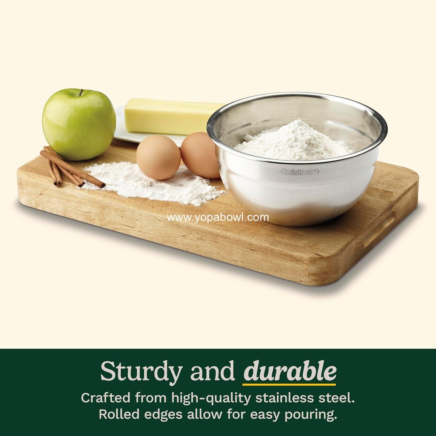 Wholesale 3-Piece Stainless Steel Mixing Bowl Set, CTG-00-SMB Factory