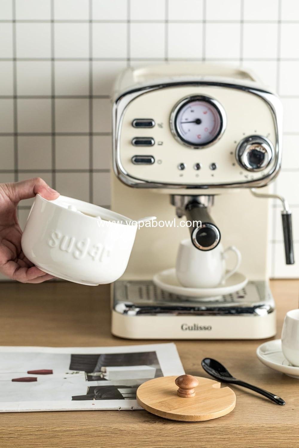 Wholesale Ceramic Sugar Bowl with Lid and Spoon, 17 oz Sugar Jar, Stylish Sugar Container for Coffee Bar and Kitchen Countertop, Farmhouse Azucarera - Factory Wholesale Ceramic Sugar Bowl with Lid and Spoon, 17 oz Sugar Jar, Stylish Sugar Container for Coffee Bar and Kitchen Countertop, Farmhouse Azucarera - Factory