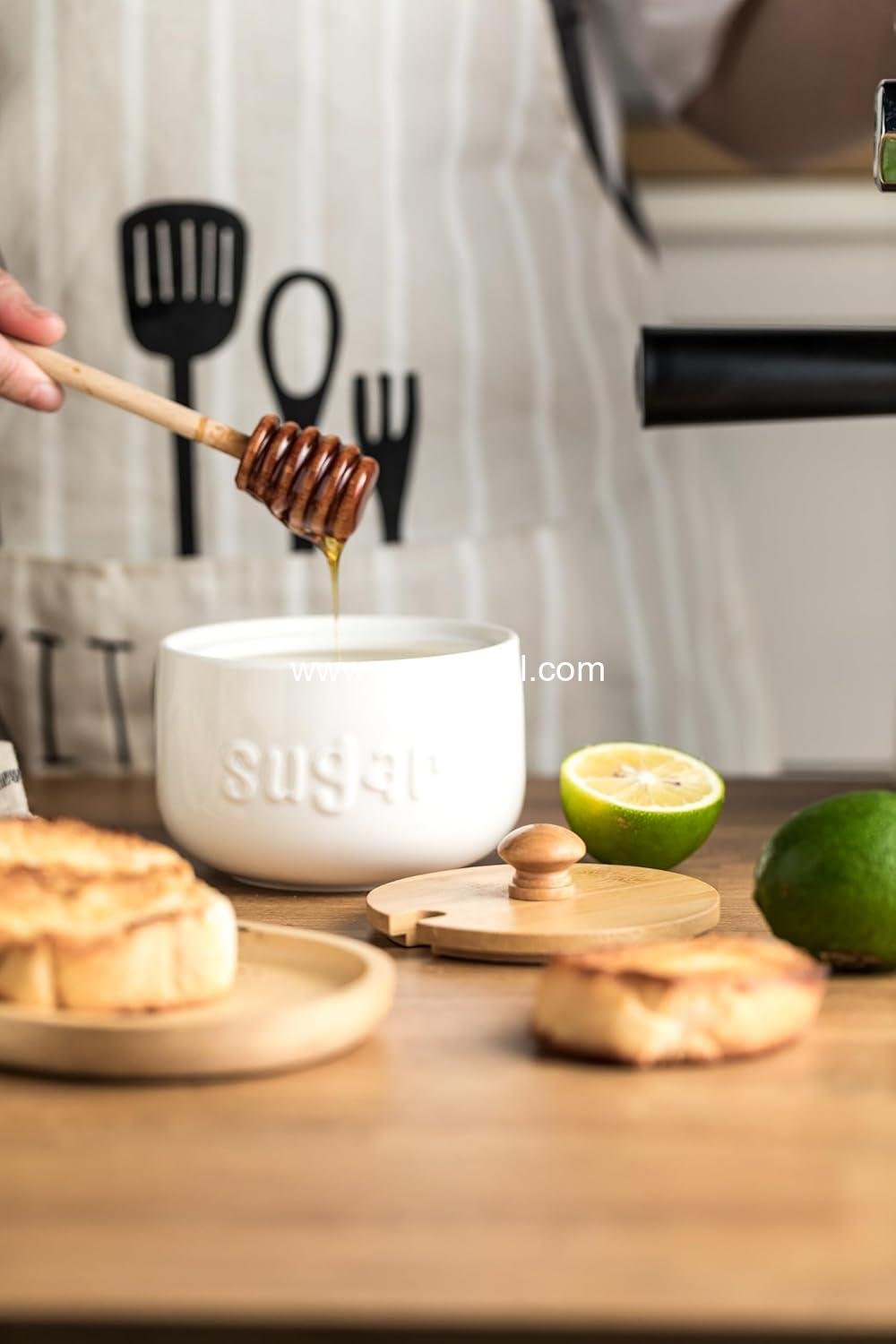 Wholesale Ceramic Sugar Bowl with Lid and Spoon, 17 oz Sugar Jar, Stylish Sugar Container for Coffee Bar and Kitchen Countertop, Farmhouse Azucarera - Factory Wholesale Ceramic Sugar Bowl with Lid and Spoon, 17 oz Sugar Jar, Stylish Sugar Container for Coffee Bar and Kitchen Countertop, Farmhouse Azucarera - Factory