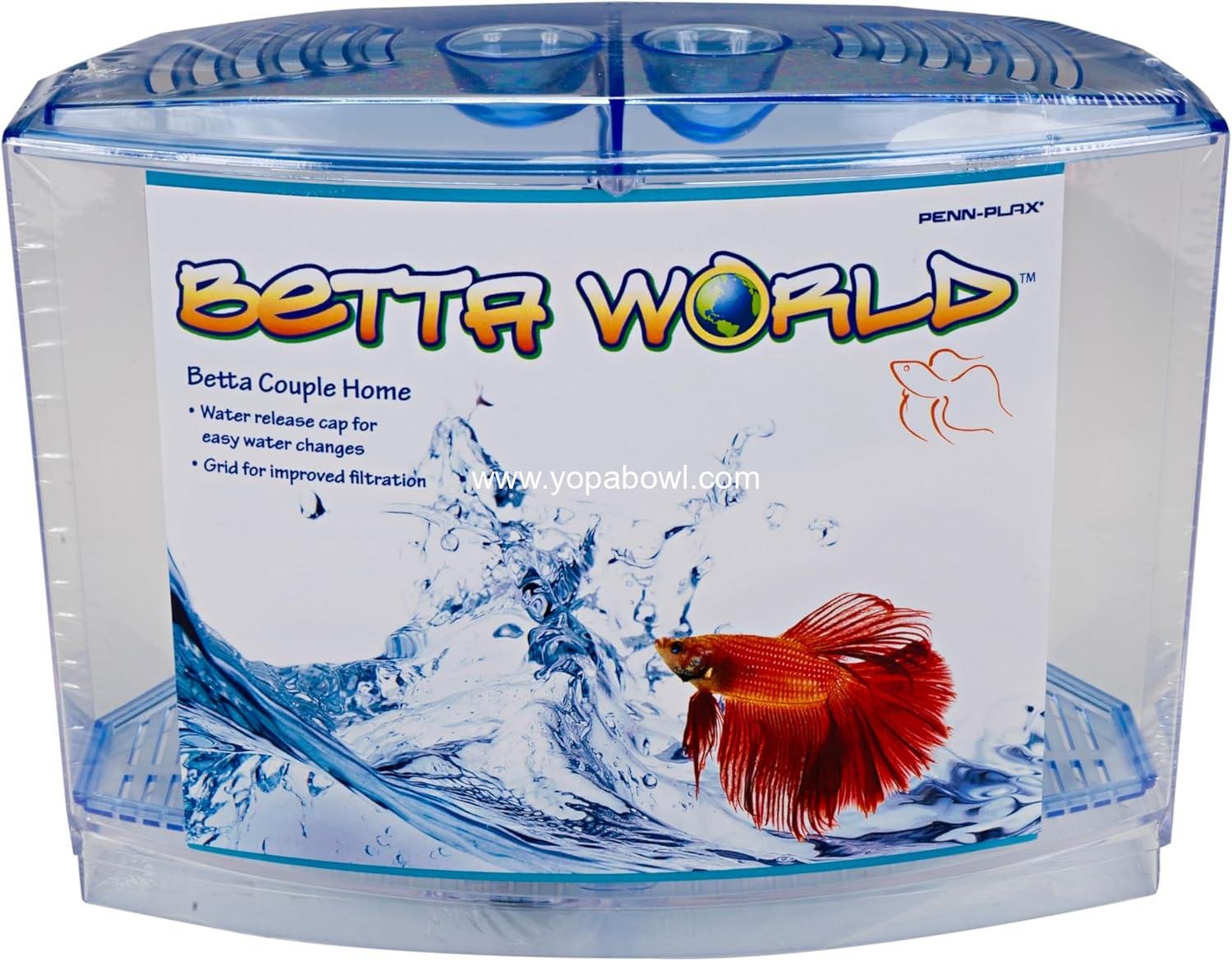 Wholesale Twin Betta Bow-Front Aquarium Kit 7.5