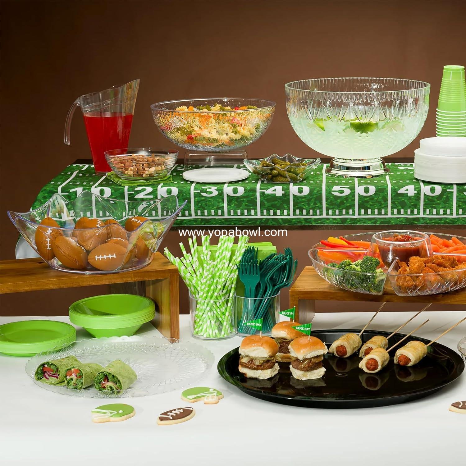 Wholesale Unique Clear Plastic Round Hammered Bowl - 12