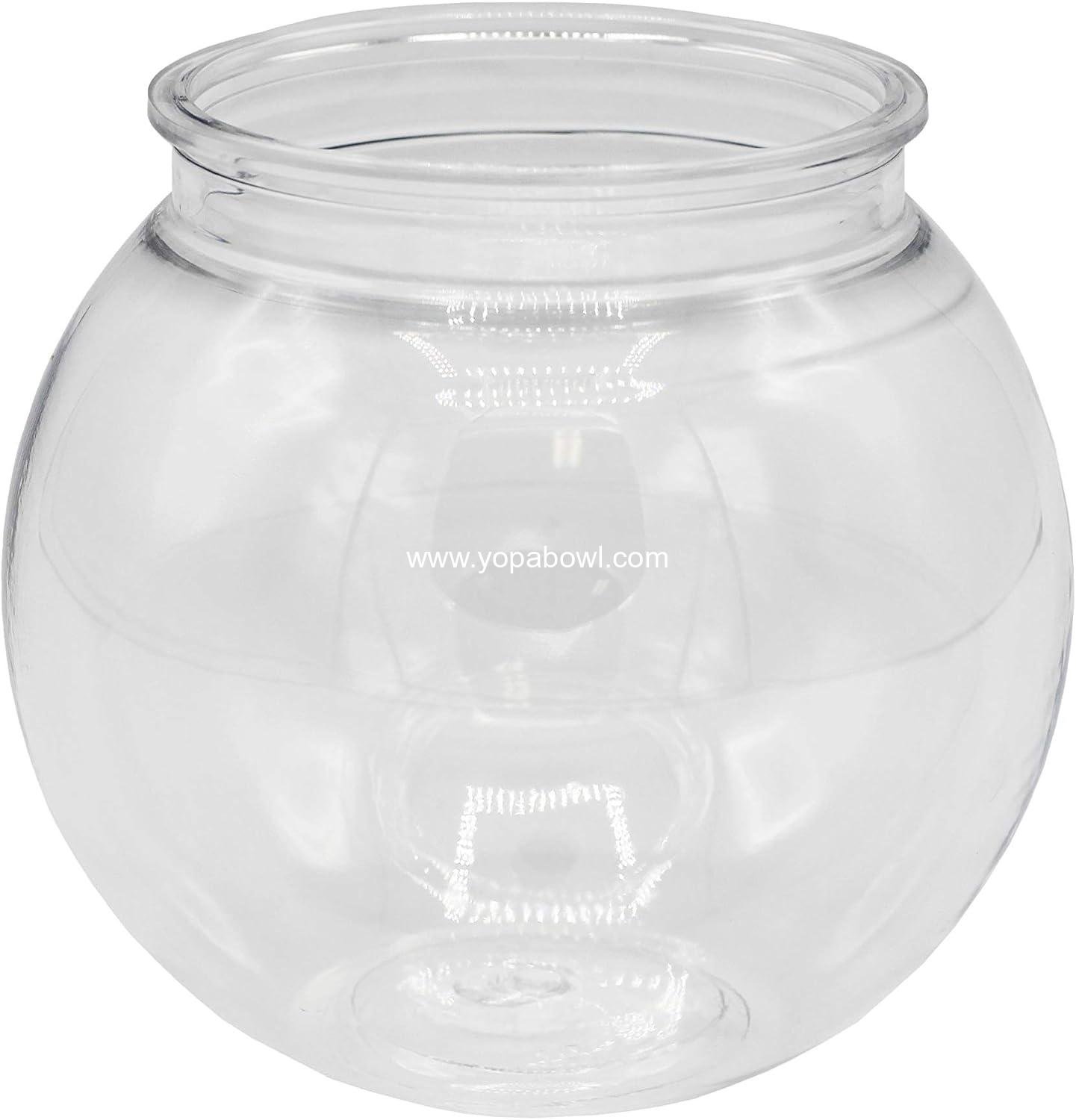 Wholesale 16 oz Clear Plastic Fish Bowls - 4 Inch Shatterproof Ivy Bowls for Carnival Games, Drinks, Candy & More - Pack of 12 Factory