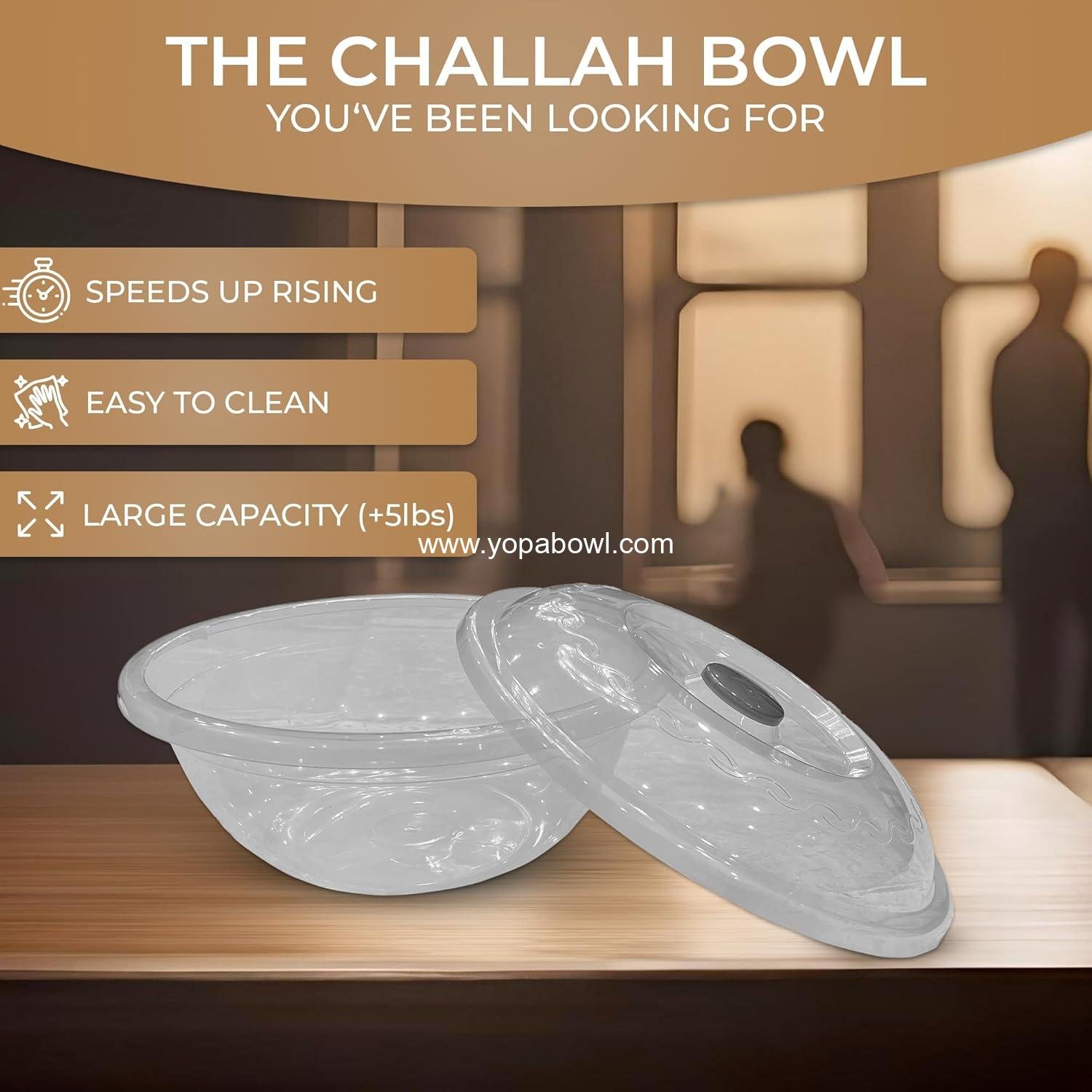 Wholesale Extra Large 10L Challah Bowl with Lid - Dough Riser Proofer - Holds 5 Lbs of Flour - Non-Stick Design for Perfect Rise - Ideal for Challah Baking, Gift Idea Factory Wholesale Extra Large 10L Challah Bowl with Lid - Dough Riser Proofer - Holds 5 Lbs of Flour - Non-Stick Design for Perfect Rise - Ideal for Challah Baking, Gift Idea Factory