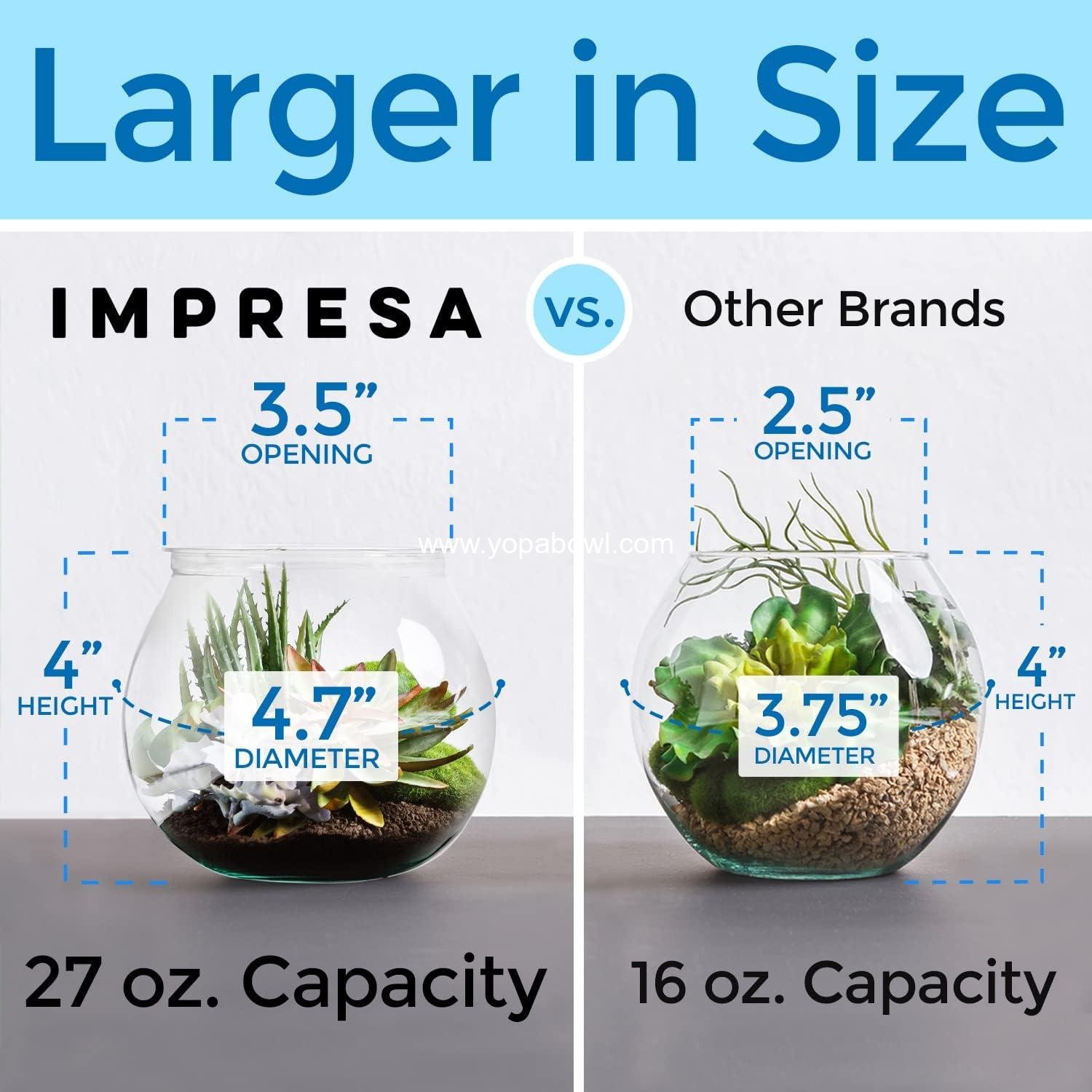 Wholesale 6 Pack 27 Ounce Mini Plastic Fish Bowls - Fun Sized Drink Bowls for Parties - Clear Vases for Stunning Centerpieces - Craft Round Vase Factory