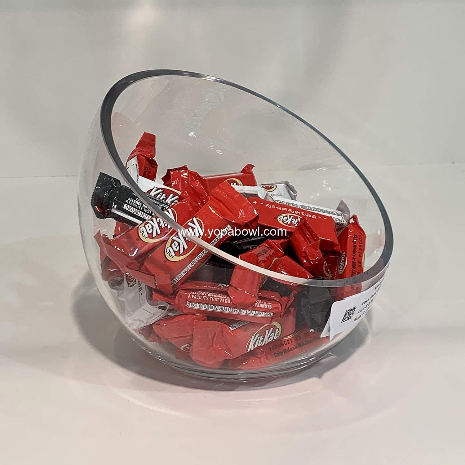 Wholesale Clear Slant Cut Bowl Glass Vase - 7 Wholesale Clear Slant Cut Bowl Glass Vase - 7