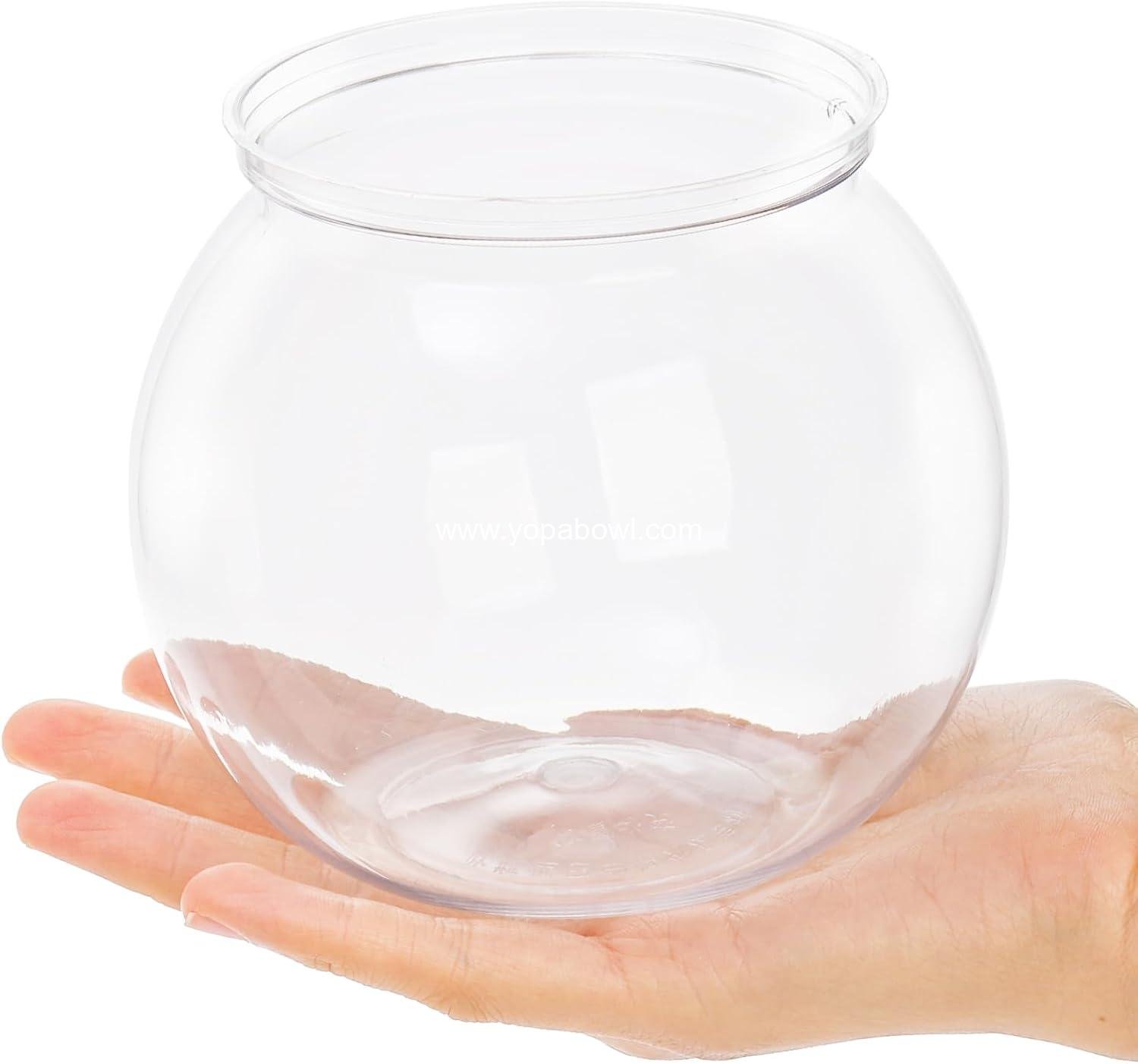 Wholesale 6 Pack Mini Fish Bowls, 26 Oz Unbreakable Bubble Ball Vases for Party Decor, Carnival Games, Candy, Table Centerpiece, BPA Free, Clear Factory