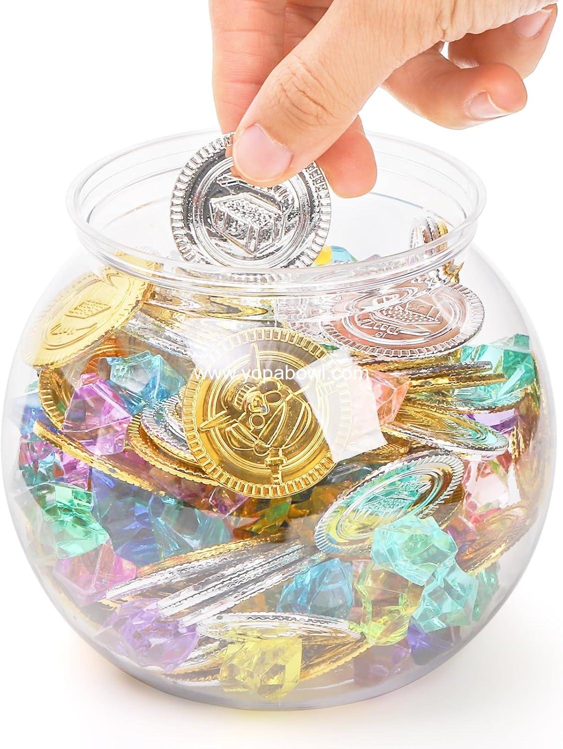 Wholesale 6 Pack Mini Fish Bowls, 26 Oz Unbreakable Bubble Ball Vases for Party Decor, Carnival Games, Candy, Table Centerpiece, BPA Free, Clear Factory