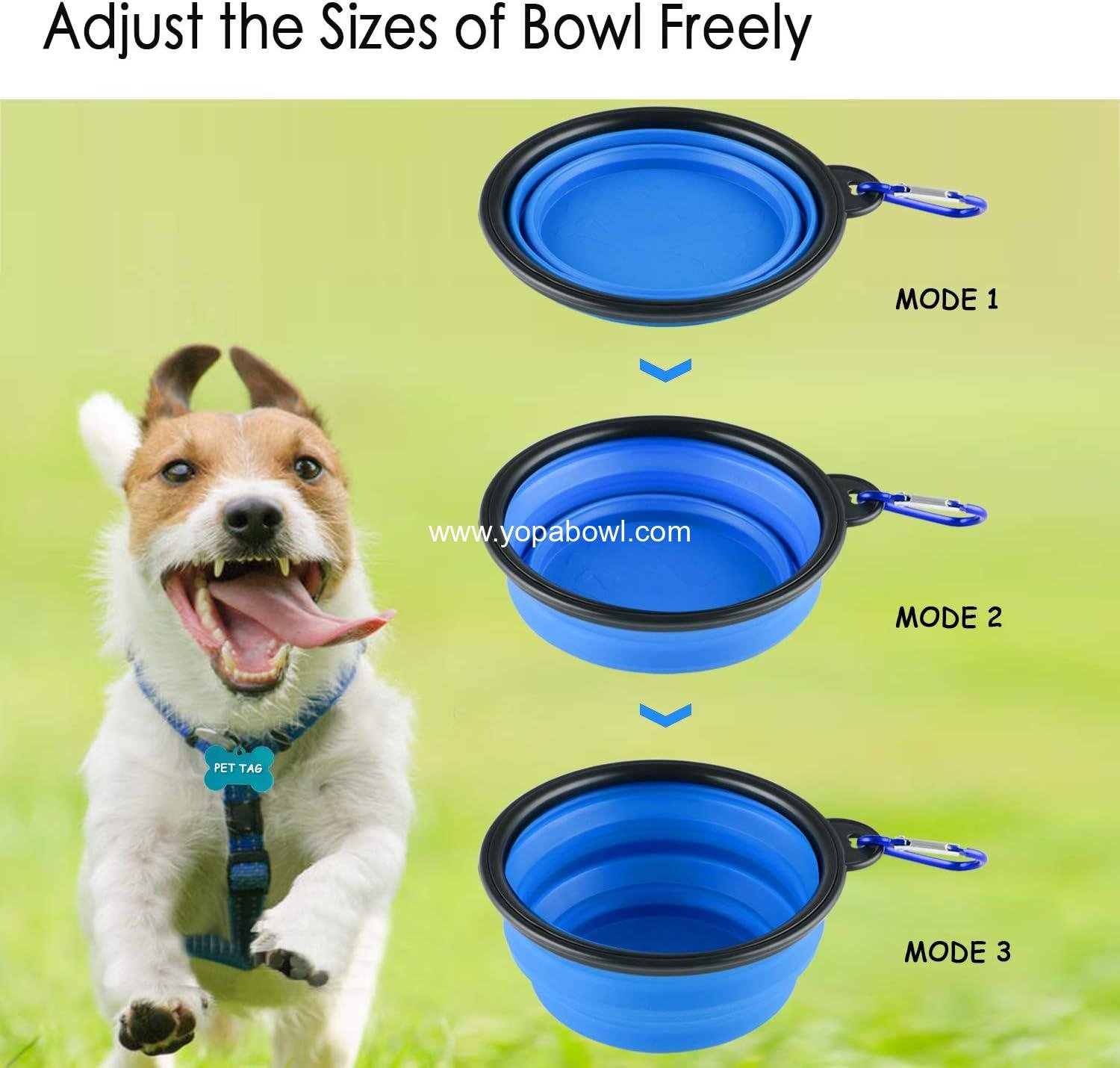 Wholesale Collapsible Silicone Dog Bowl, Foldable and Expandable Pet Dish for Small Dogs and Cats, Travel-Friendly Food and Water Bowl, Portable Feeding Solution - Factory