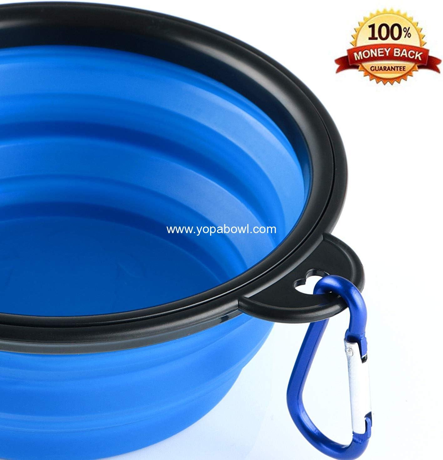 Wholesale Collapsible Silicone Dog Bowl, Foldable and Expandable Pet Dish for Small Dogs and Cats, Travel-Friendly Food and Water Bowl, Portable Feeding Solution - Factory