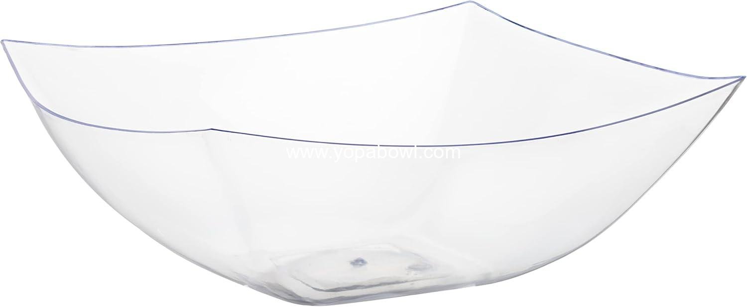 Wholesale 4-Pc Halloween Punch Bowl Set - 2 x 1 Gallon Clear Plastic Bowls with Ladle, Glass-Like Finish Factory