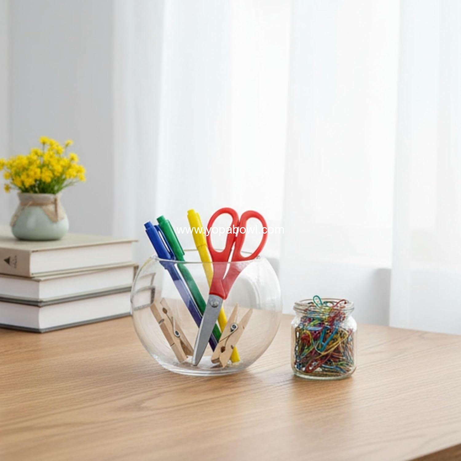 Wholesale 4 Pcs Small Glass Bubble Bowl Vases 6