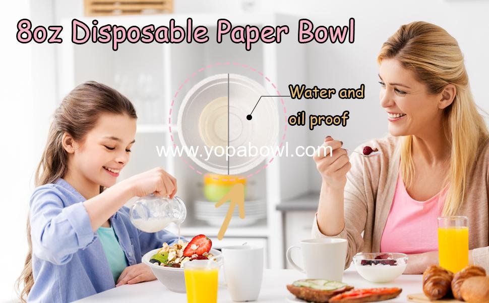 Wholesale 100 Pack 8 oz Compostable Bagasse Bowls, Biodegradable Heavy-Duty Bowls for Hot and Cold Food - Factory