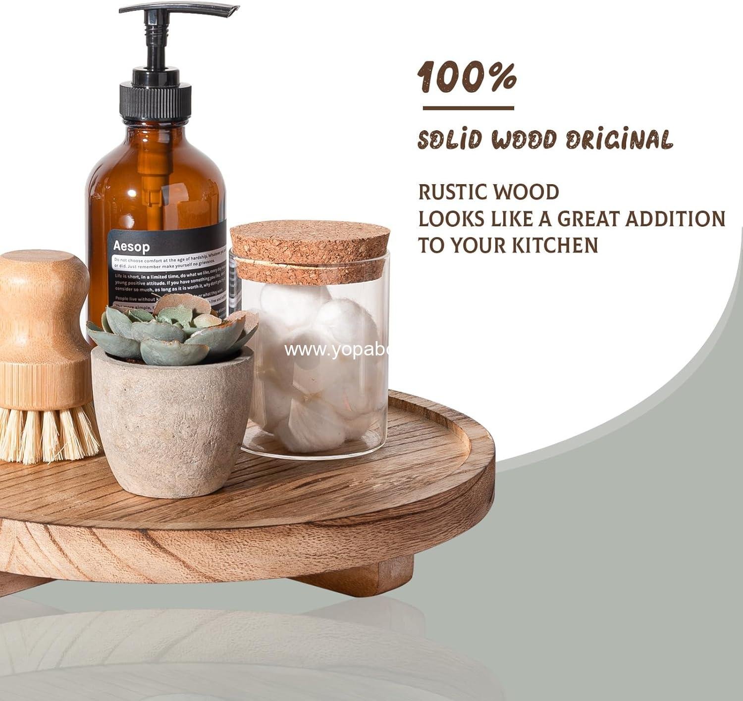 Wholesale Round Wooden Decorative Tray – 10