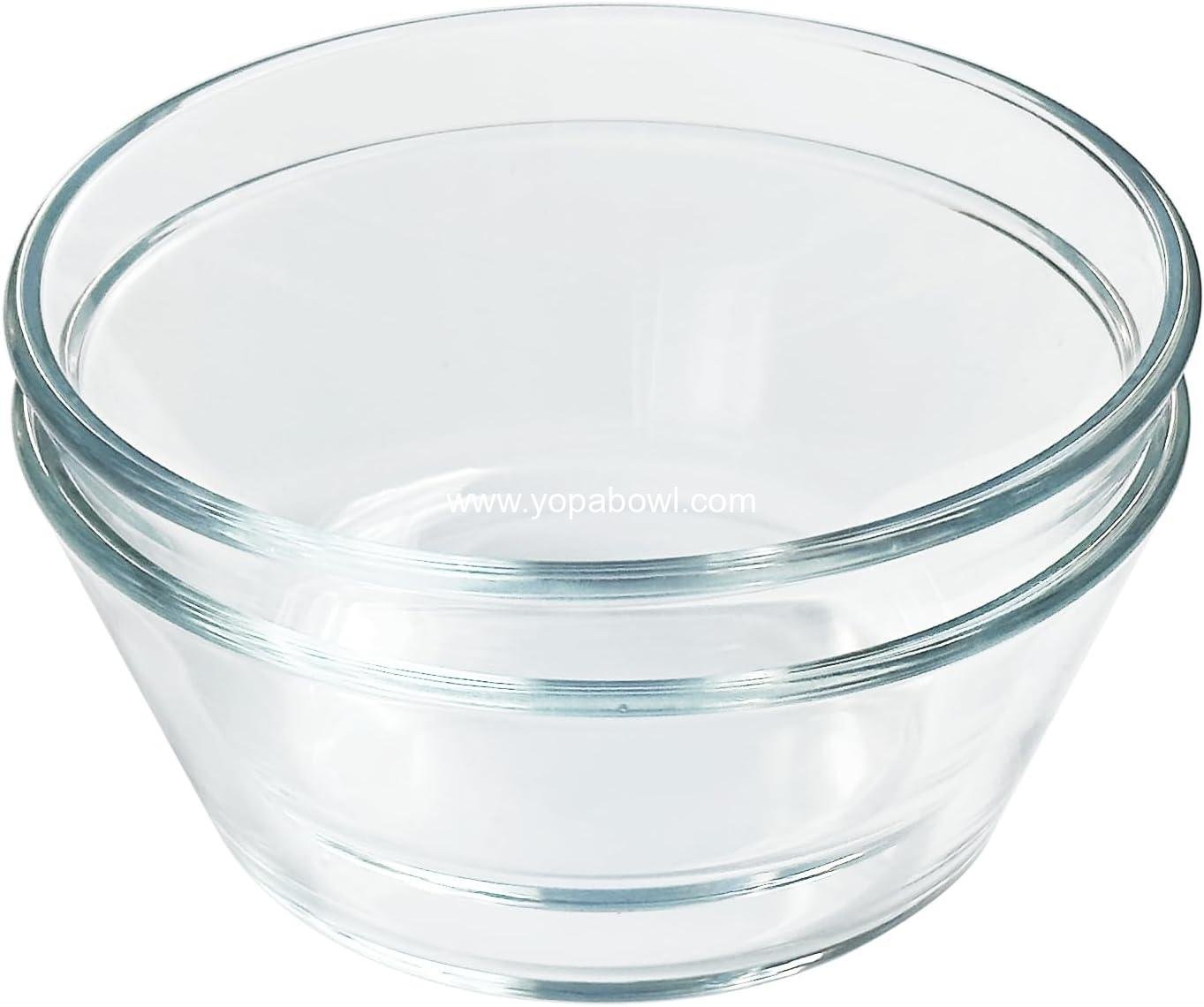 Wholesale Tempered Glass 13oz Dessert Bowls Set of 2, Ramekins, Oven and Microwave Safe, Ideal for Ice Cream, Bouillon, and Sauces, Small Serving Bowls for Side Dishes, Factory