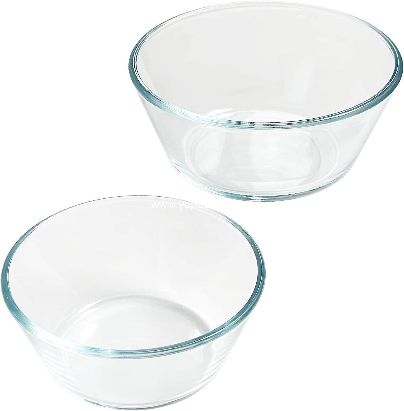 Wholesale Tempered Glass 13oz Dessert Bowls Set of 2, Ramekins, Oven and Microwave Safe, Ideal for Ice Cream, Bouillon, and Sauces, Small Serving Bowls for Side Dishes, Factory