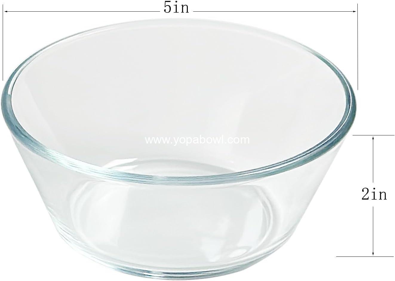 Wholesale Tempered Glass 13oz Dessert Bowls Set of 2, Ramekins, Oven and Microwave Safe, Ideal for Ice Cream, Bouillon, and Sauces, Small Serving Bowls for Side Dishes, Factory