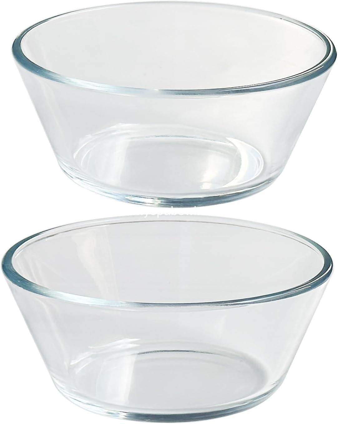 Wholesale Tempered Glass 13oz Dessert Bowls Set of 2, Ramekins, Oven and Microwave Safe, Ideal for Ice Cream, Bouillon, and Sauces, Small Serving Bowls for Side Dishes, Factory