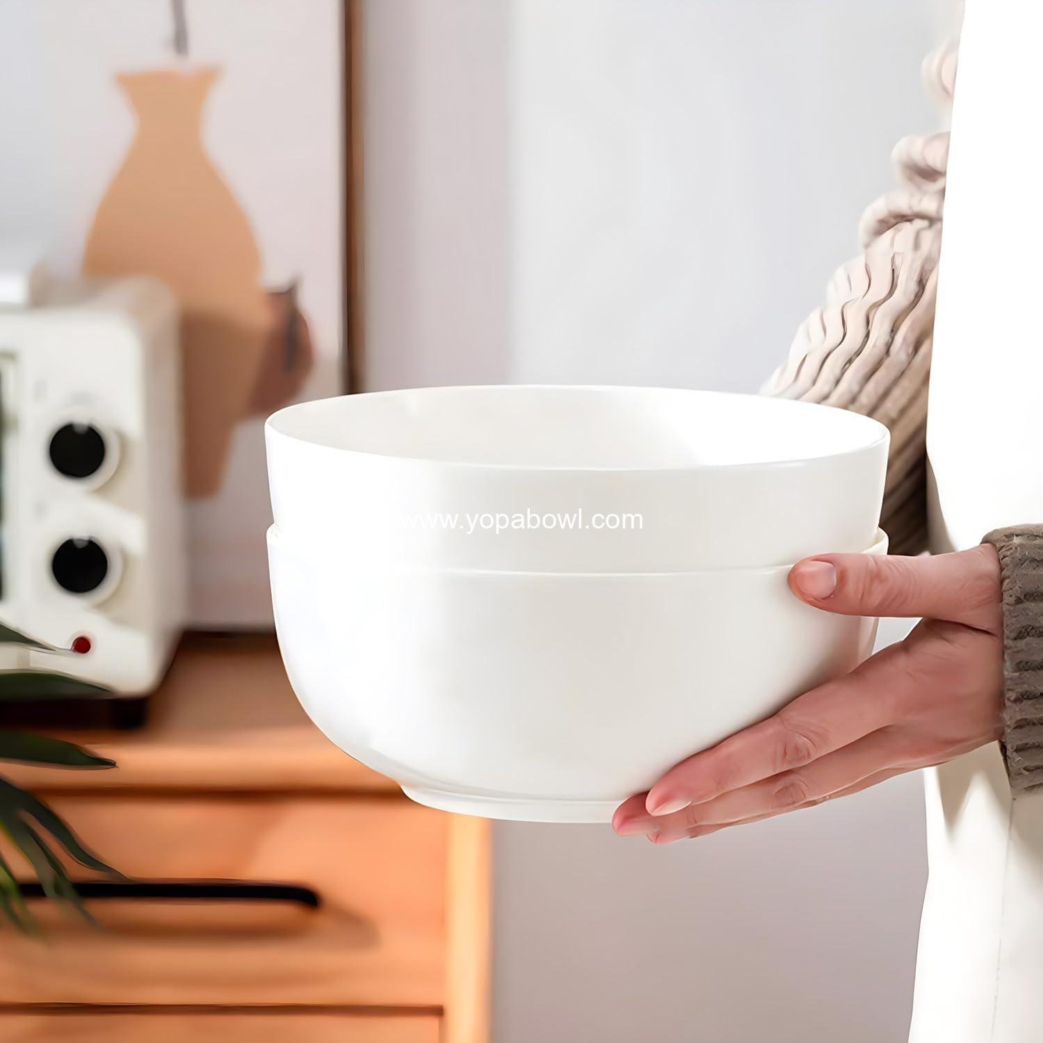 Wholesale 40 oz Large Soup Bowls Set of 4, 7-Inch Off-White Porcelain Pho Bowls - Manufacturer Wholesale 40 oz Large Soup Bowls Set of 4, 7-Inch Off-White Porcelain Pho Bowls - Manufacturer