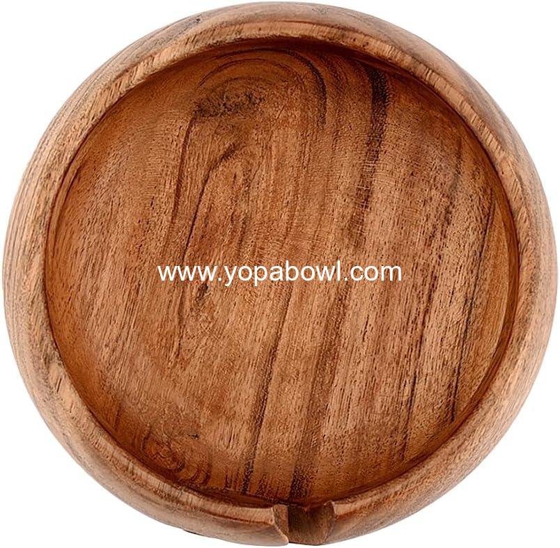 Wholesale Handmade Acacia Wood Yarn Bowl for Crocheting & Knitting, Perfect Birthday Gift for Mom & Knitting Lovers (6