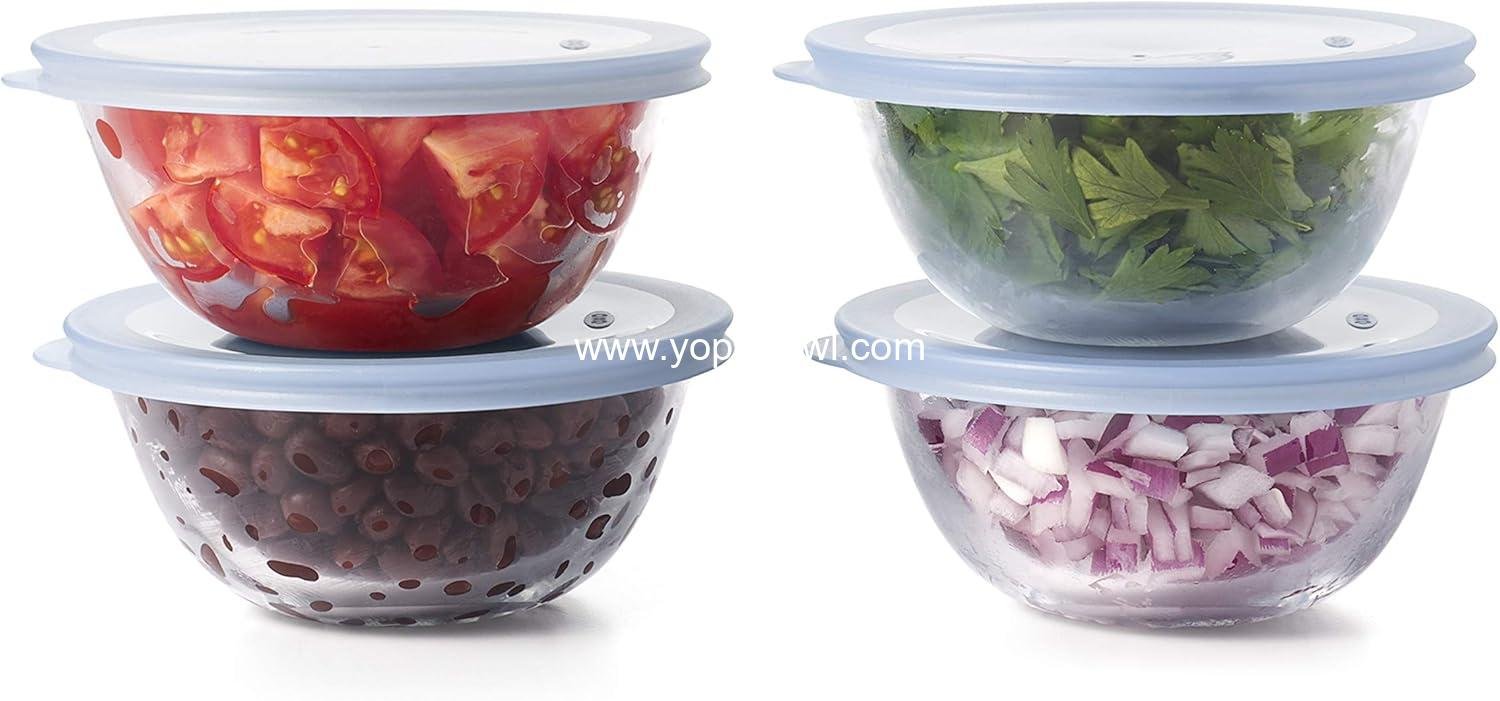 Wholesale 8-Piece Glass Prep Bowl Set, Clear, One Size - Factory