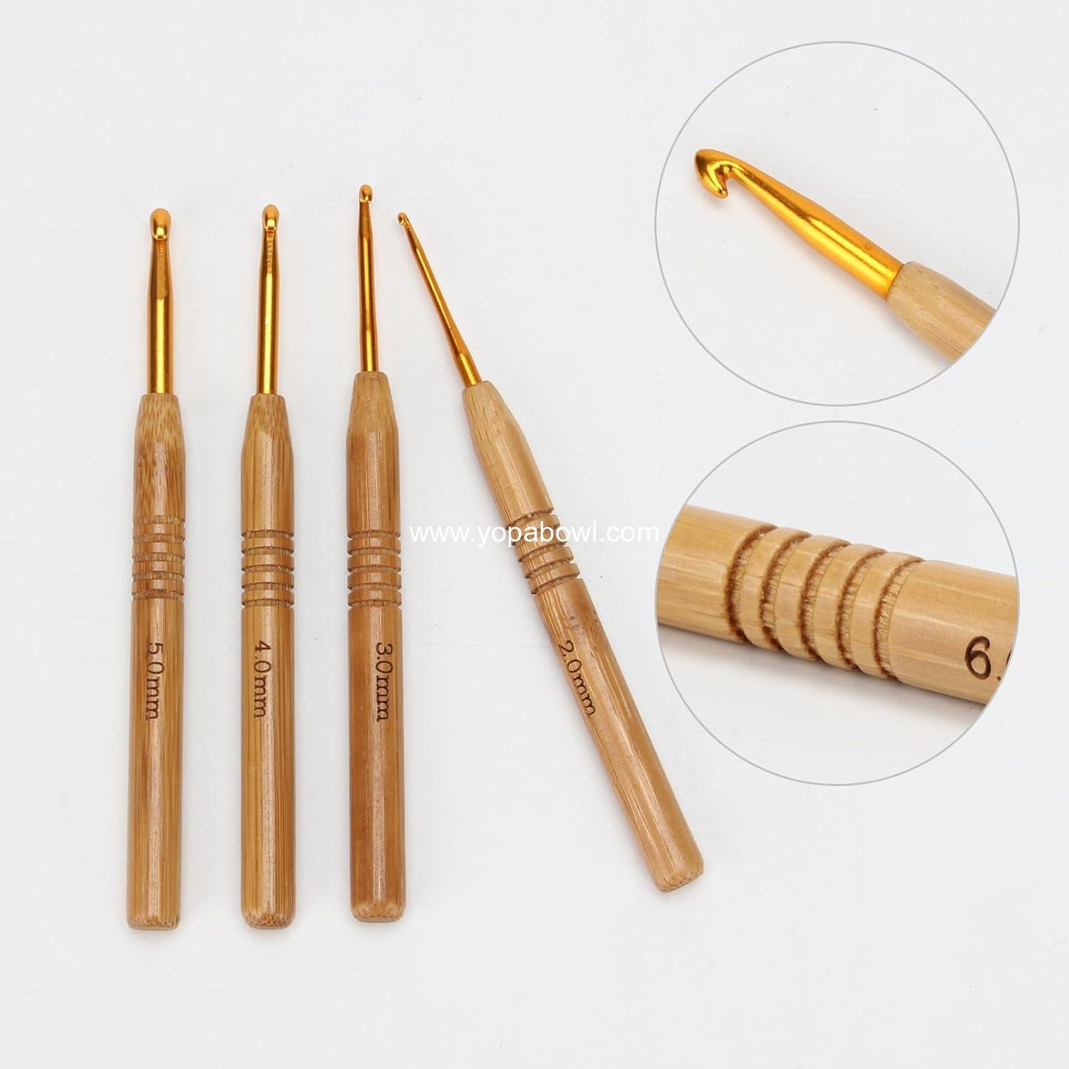 Wholesale Wooden Oval Yarn Bowl with 3 Holes and 9 Knitting Hooks - Large Handmade Crochet Yarn Holder and Storage for Crocheters Factory