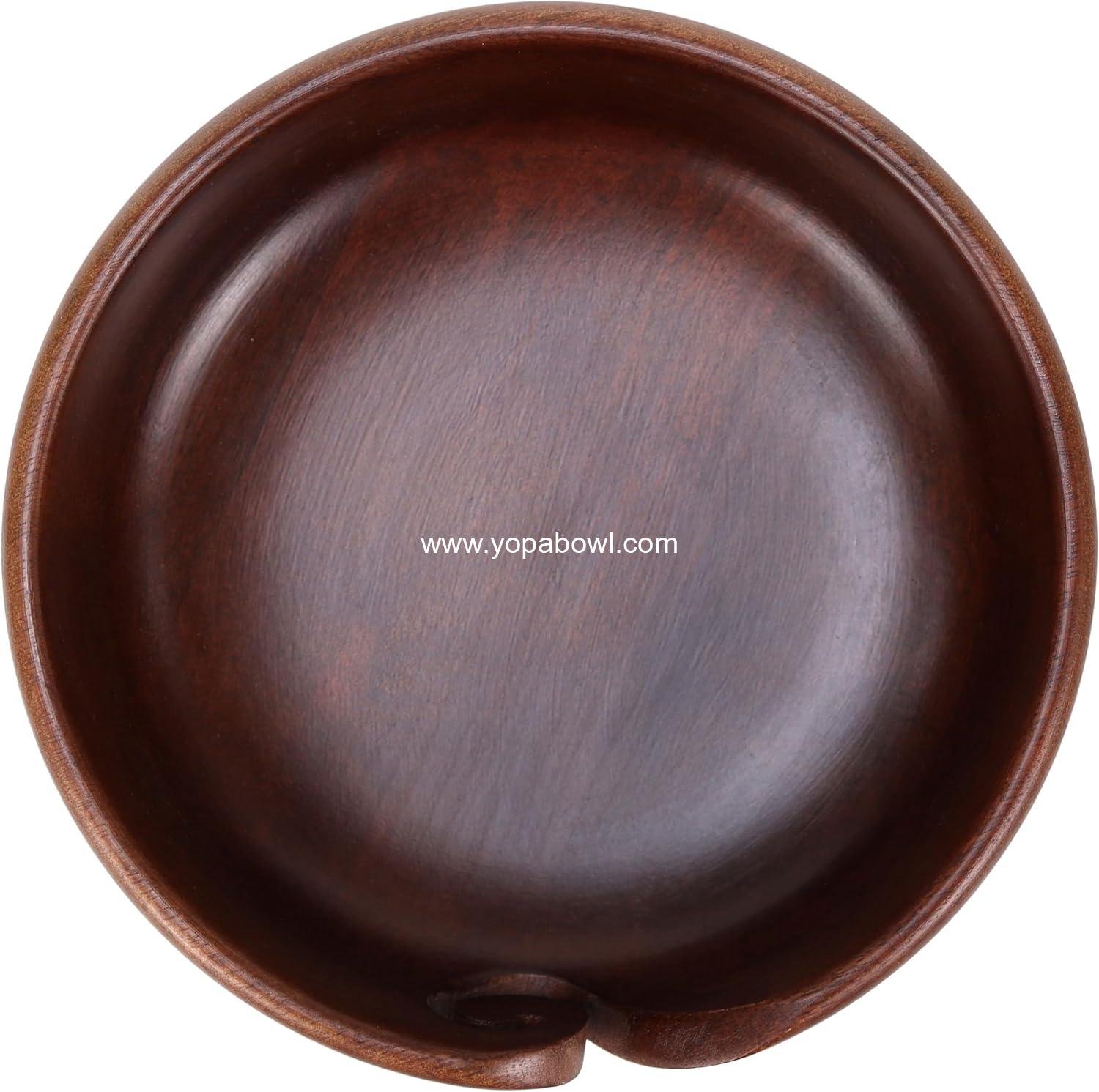 Wholesale Large 8-Inch Wood Yarn Bowl for Holding Cakes, Skeins, or Balls for Crochet and Knitting Dispensing Yarn Factory