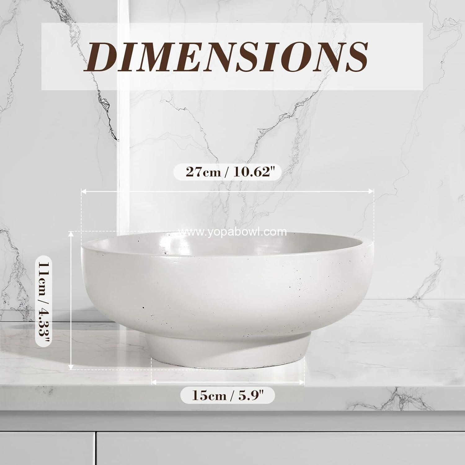 Wholesale Concrete Fruit Bowl - 10.65